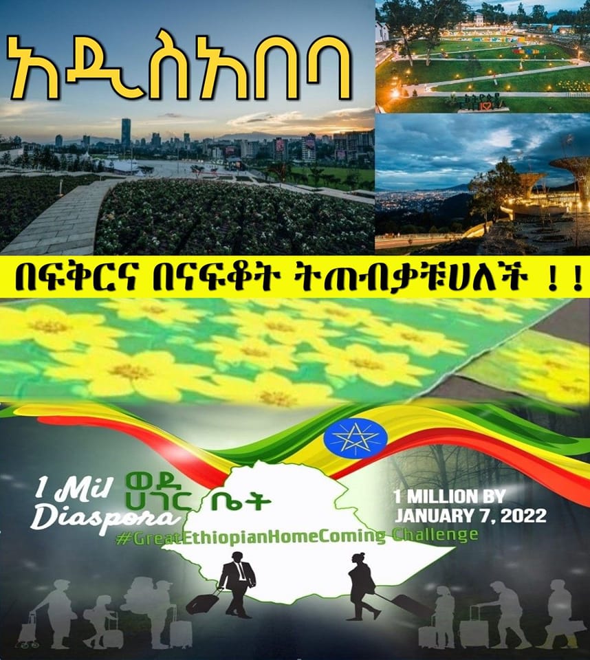 "አዲስ አበባ በፍቅርና በናፍቆት ትጠብቃችኋለች!" - ከንቲባ አዳነች አቤቤ